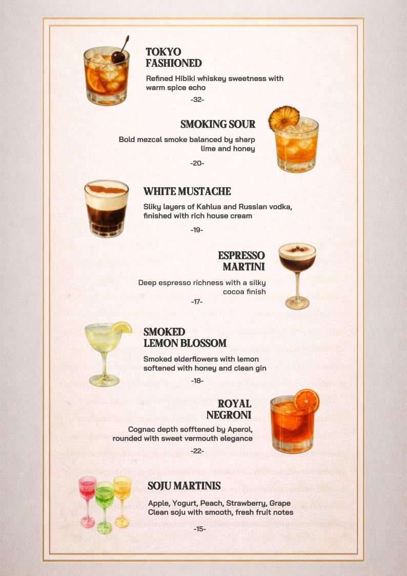 Cocktail Menu continued